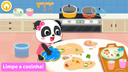 Vida do Bebê Panda: faxina screenshot