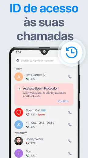 ViewCaller: ID de Chamada screenshot