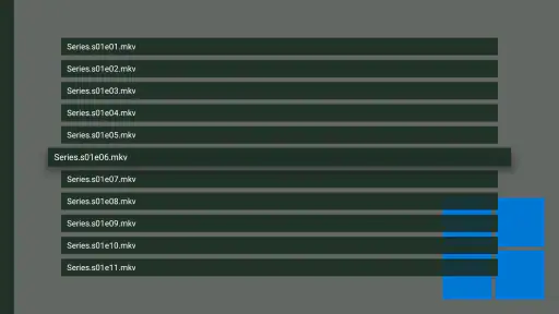 Vimu Media Player for TV screenshot