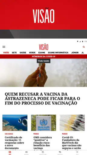 VISÃO Revista screenshot