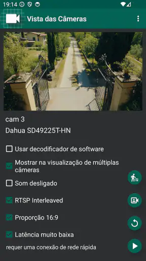 Visualizador Câmera IP screenshot