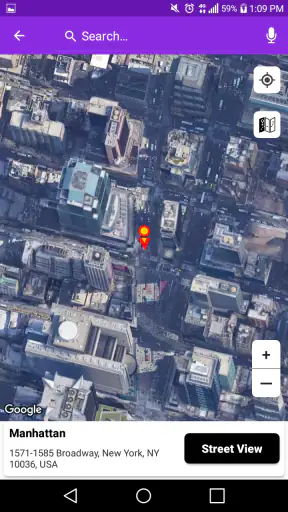 viver rua Visão - terra mapa screenshot