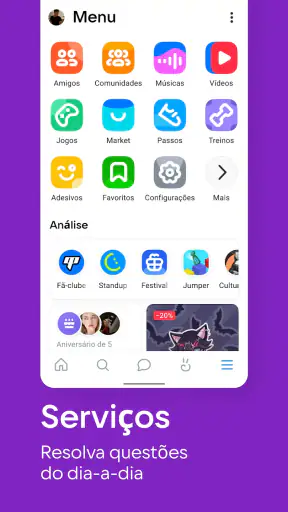 VK: rede social, chamadas screenshot