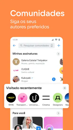 VK: rede social, chamadas screenshot