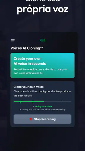 Voices AI: Modificador de Voz screenshot