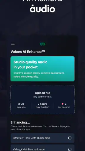 Voices AI: Modificador de Voz screenshot