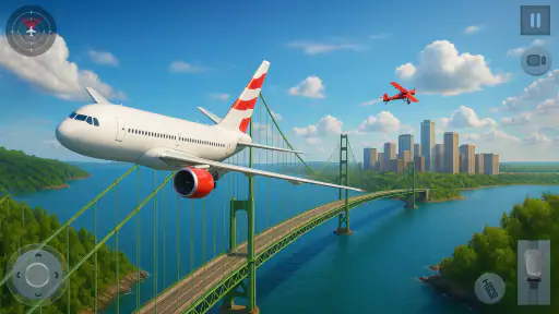 Vôo De Avião-Jogos De Avião 3d screenshot