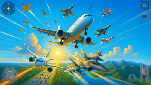 Vôo De Avião-Jogos De Avião 3d screenshot