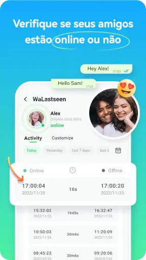Walastseen:Chat App Rastreador screenshot