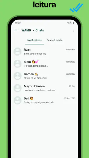 WAMR: mensagens apagadas screenshot