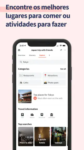 Wanderlog Organizador viagens screenshot