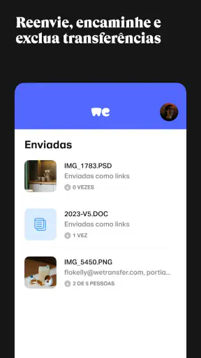 WeTransfer screenshot