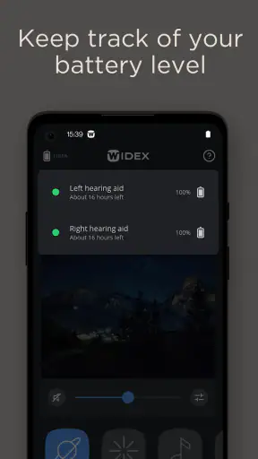 WIDEX MOMENT screenshot