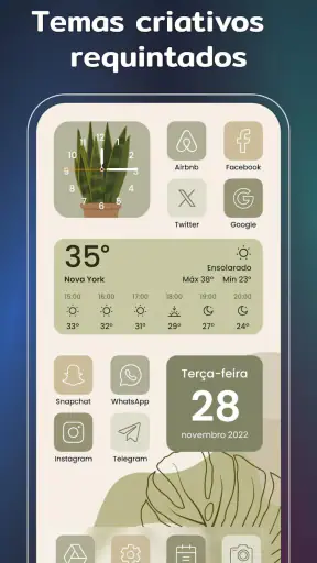 Widgets e Temas: iWidgets screenshot