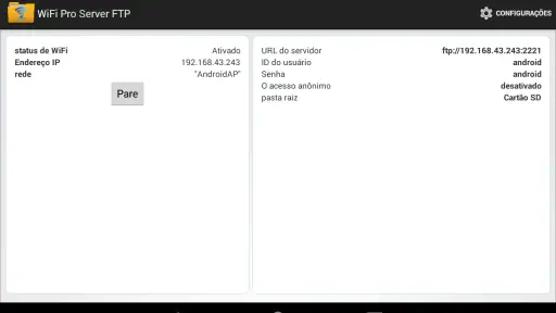 WiFi Pro Server FTP screenshot
