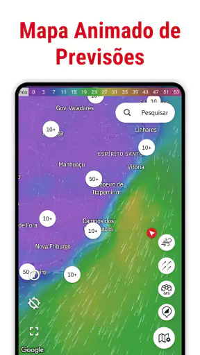 Windfinder: Mapa Vento & Clima screenshot