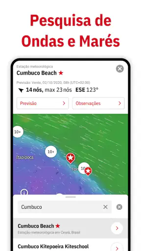 Windfinder: Mapa Vento & Clima screenshot