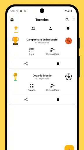 Winner - Gerenciar torneios screenshot