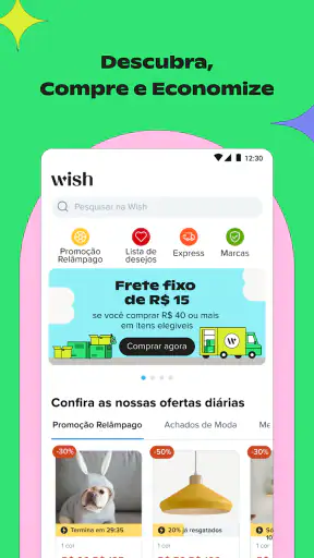 Wish: compre e economize screenshot