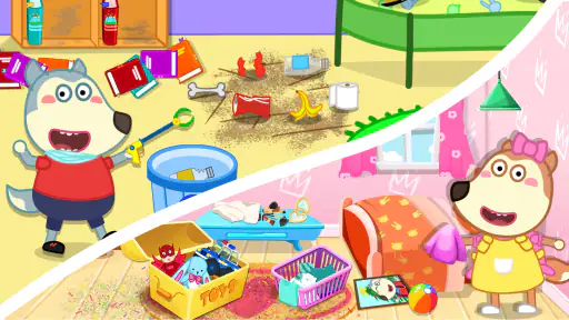 Wolfoo House Cleanup Life screenshot
