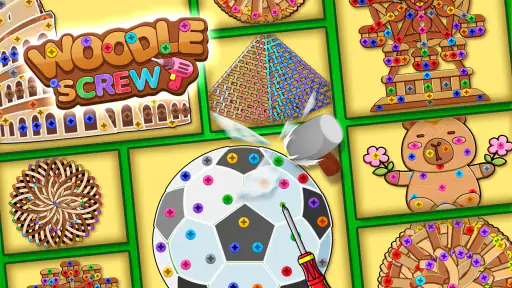 Woodle Screw Jam: Nuts & Bolts screenshot