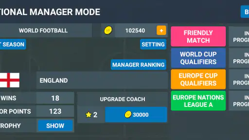 World Football Simulator screenshot