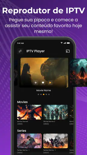 Xtream IPTV jogador screenshot