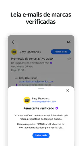 Yahoo Mail – e-mail organizado screenshot