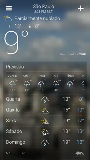 Yahoo Tempo screenshot