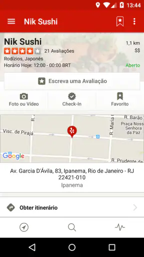 Yelp screenshot