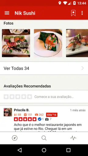 Yelp screenshot